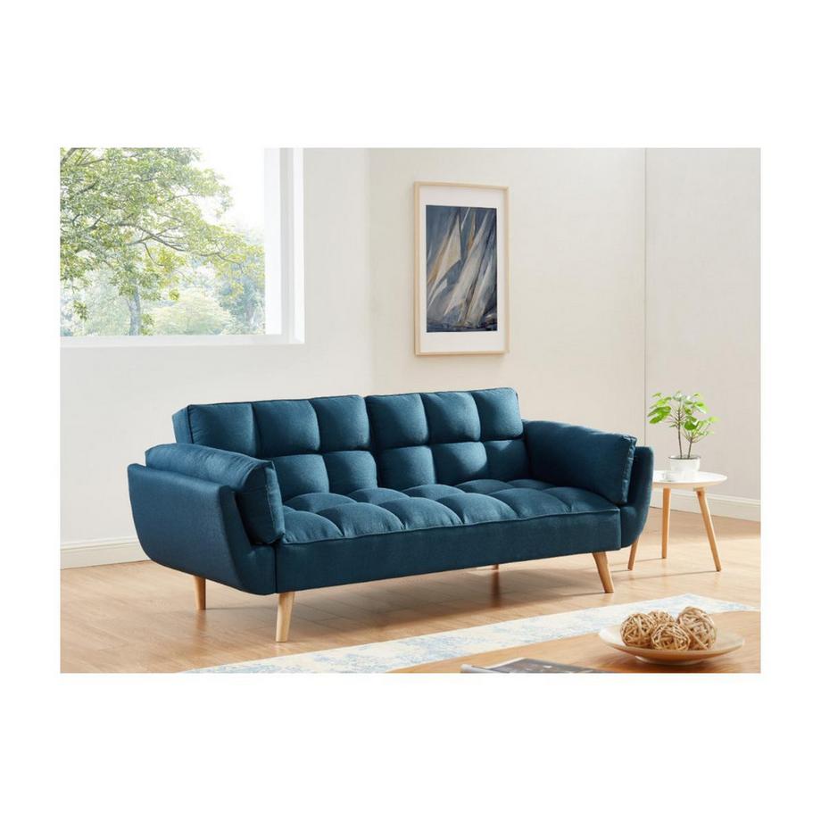 Vente-unique Canapé 3 places conible clicclac en tissu LOELINE  