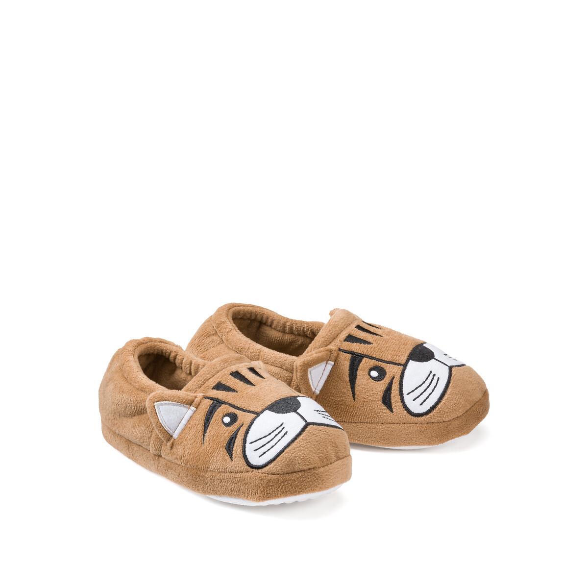 Image of Hausschuhe Mit Stickerei Unisex Braun 35
