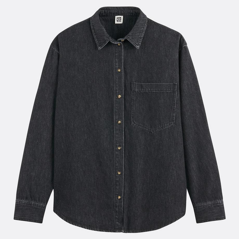 La Redoute Collections Hemd aus reinem Baumwoll-Denim  