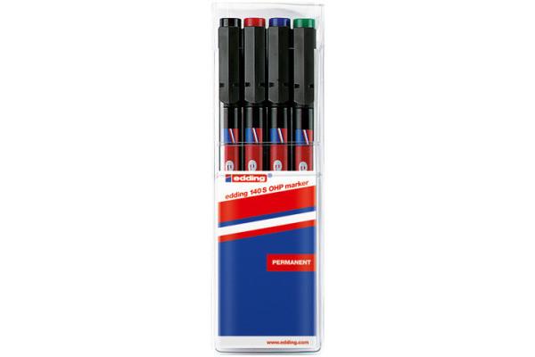 Edding EDDING OHP-Marker permanent S 140-E4 4er Etui  