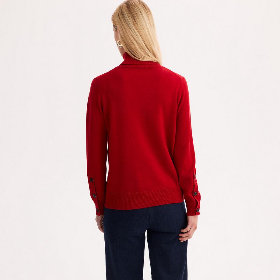 La Redoute Collections Pull col roulé en fine maille  
