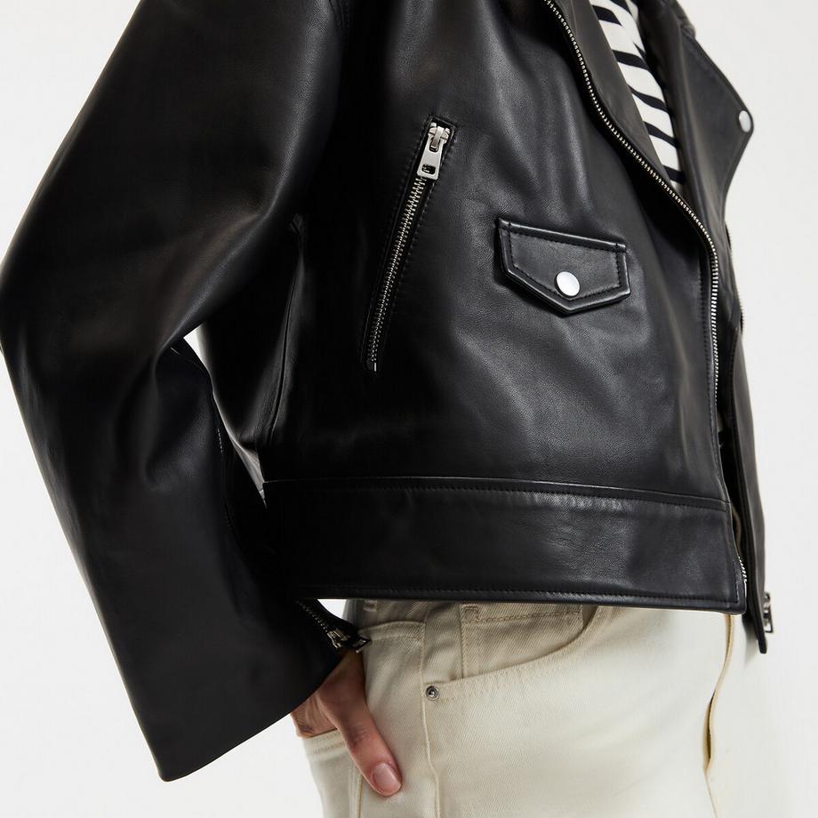La Redoute Collections THELMA Blouson motard en cuir  