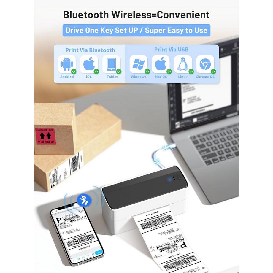 Phomemo  PM241 Bluetooth Versandetikettendrucker 