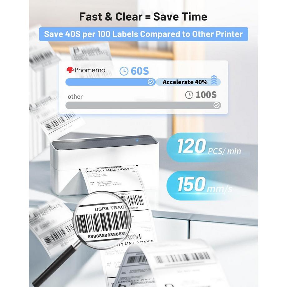 Phomemo  PM241 Bluetooth Versandetikettendrucker 