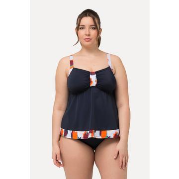 Tankini con fantasia, coppe morbide e spalline regolabili