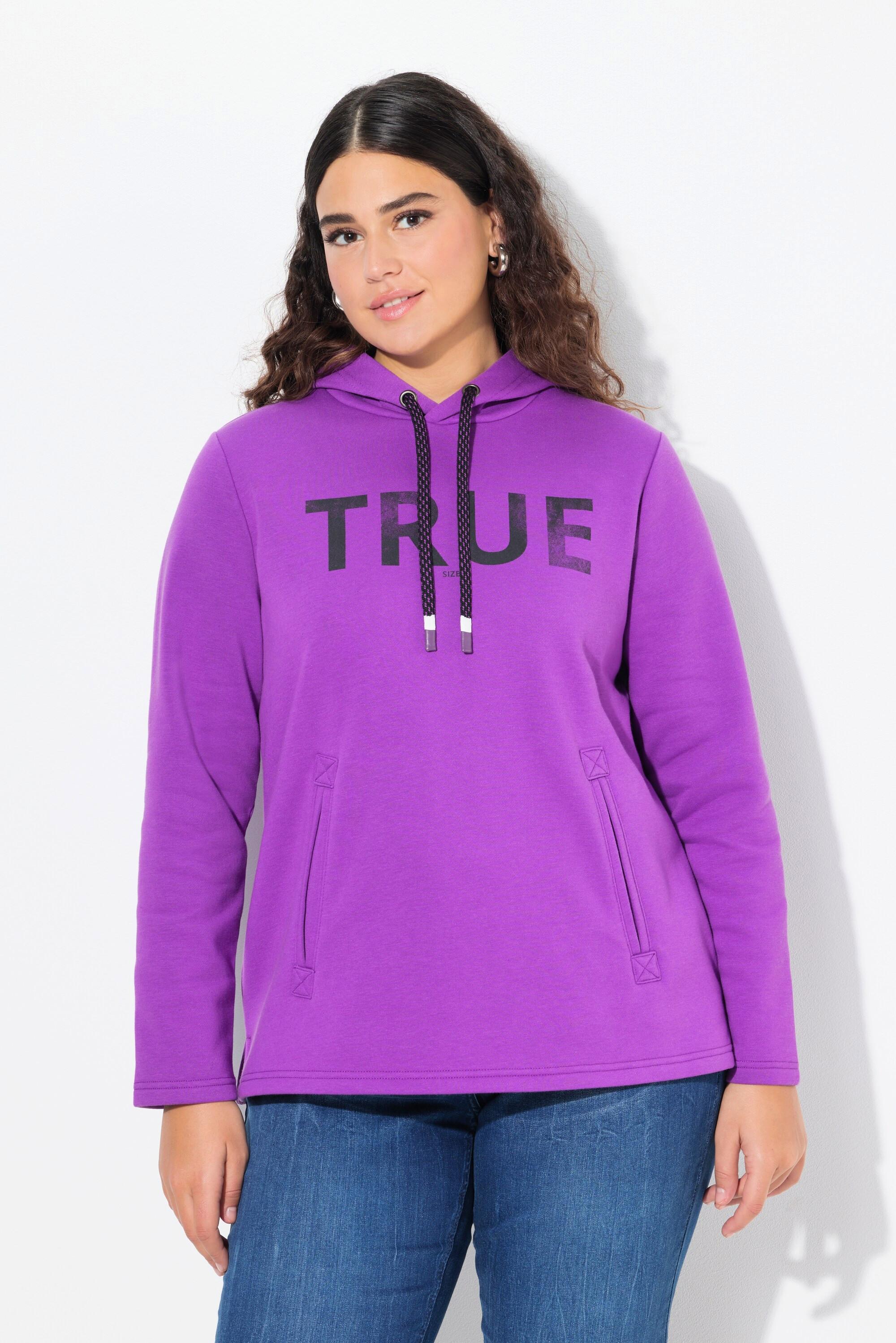 Ulla Popken  Hoodie, True, Kapuze, Kordel, Taschen, Langarm 