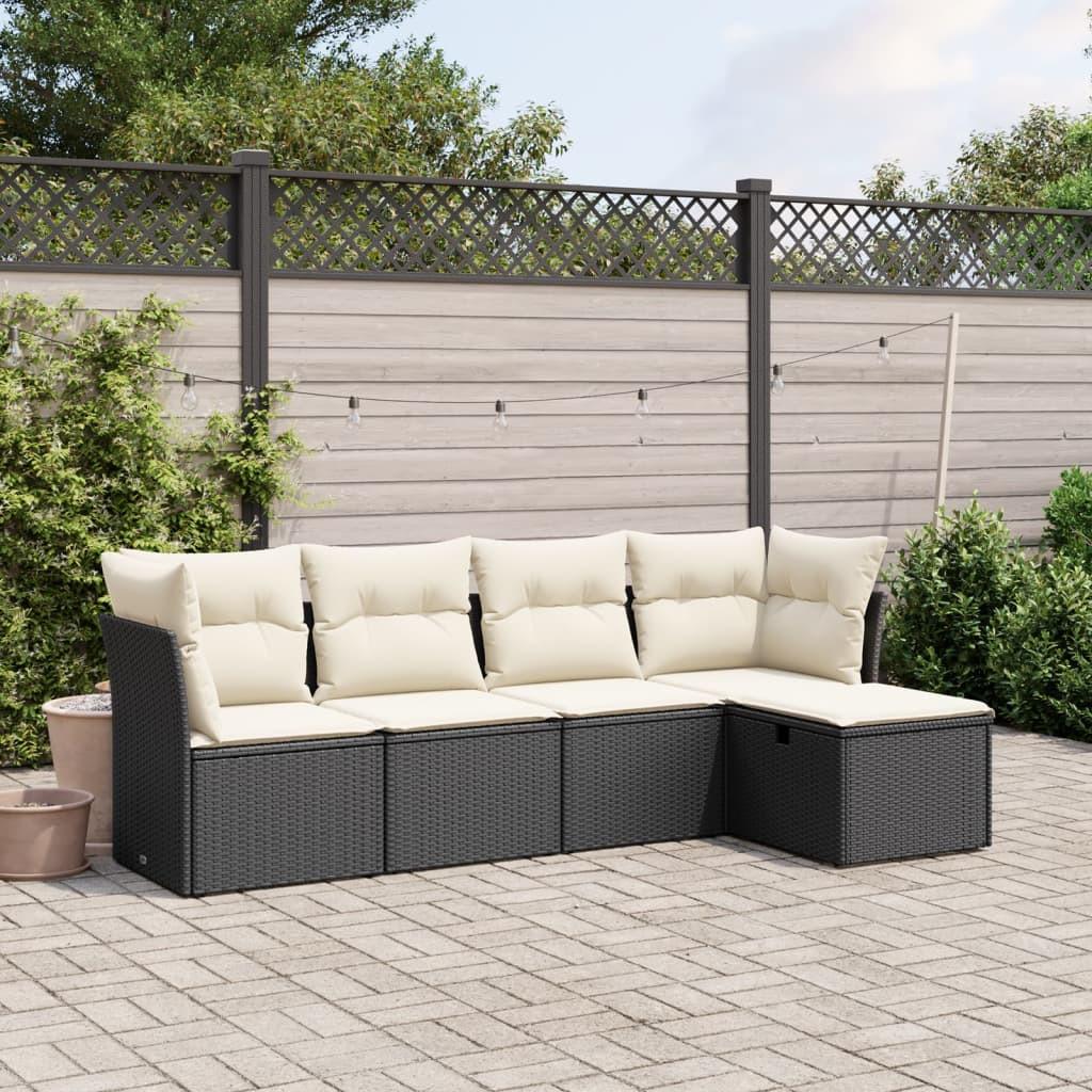 VidaXL set divano da giardino Polirattan  