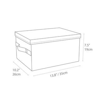 Bigso Box of Sweden SOFT Aufbewahrungsbox Grau S  