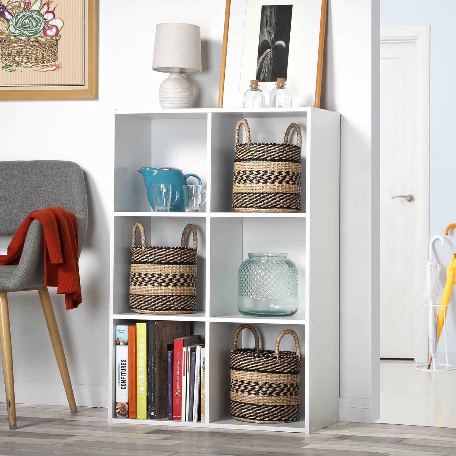 Calicosy Scaffale a 6 scomparti - L61 x H91 cm  