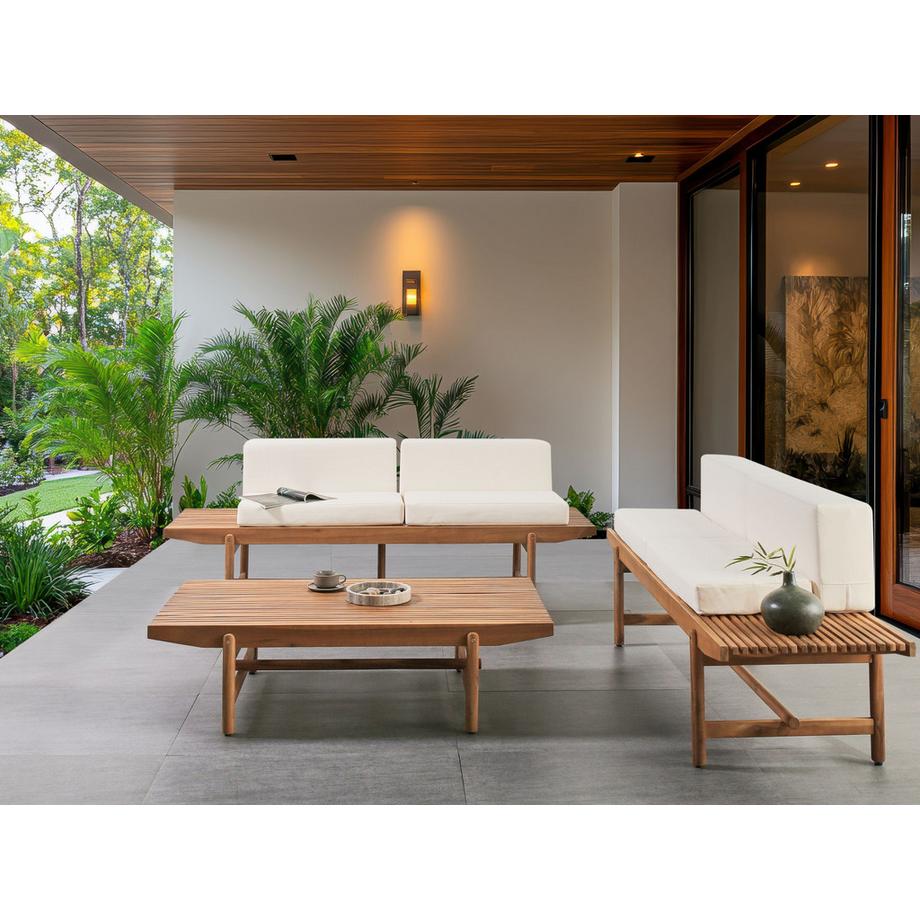 Beliani Salotto da giardino en Legno d'acacia Rustico GIAVENO  