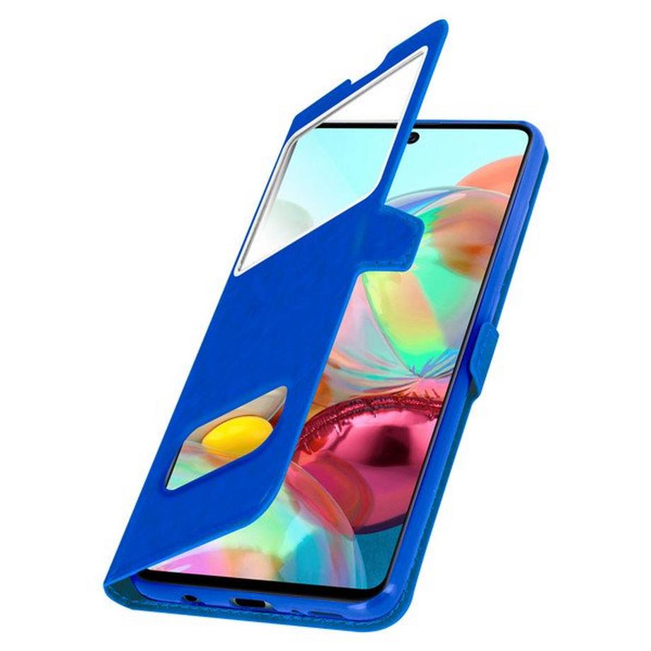 Avizar  Etui Samsung Galaxy A71 Fenêtre - Bleu 