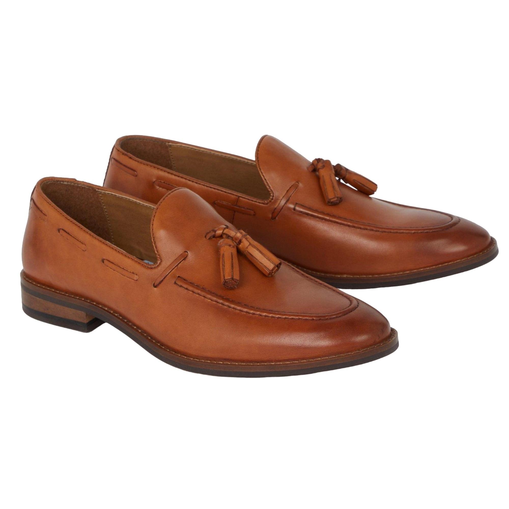 Image of Halbschuhe Abingdon, Quaste, Leder Herren Tan 43