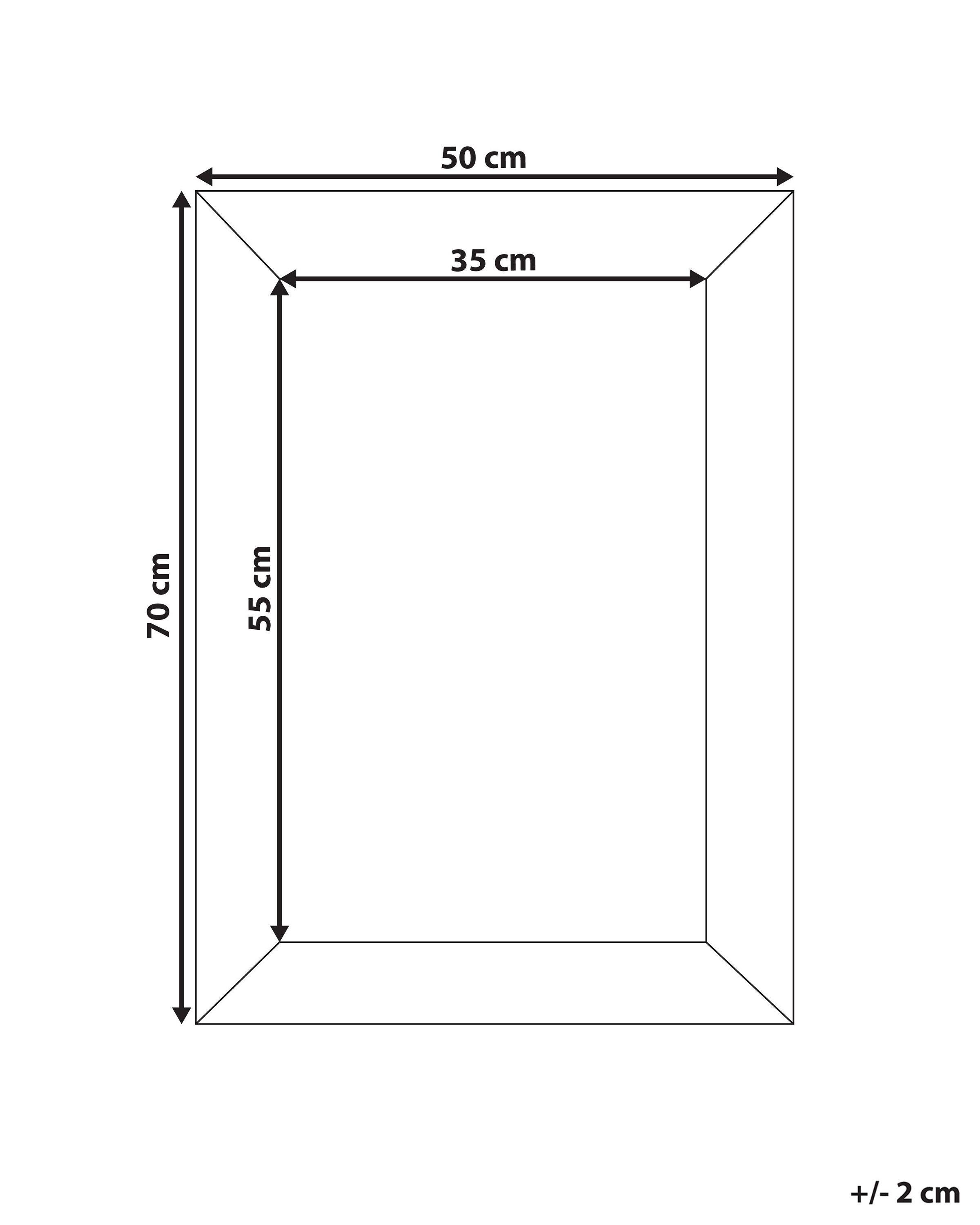 Beliani Miroir en Velours Moderne LAUTREC  