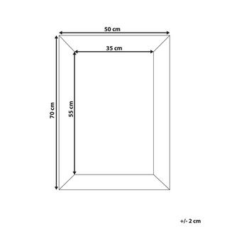 Beliani Miroir en Velours Moderne LAUTREC  