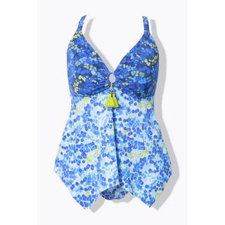 Ulla Popken Tankini Mix di Fantasie Coppe Morbide Spalline Regolabili  