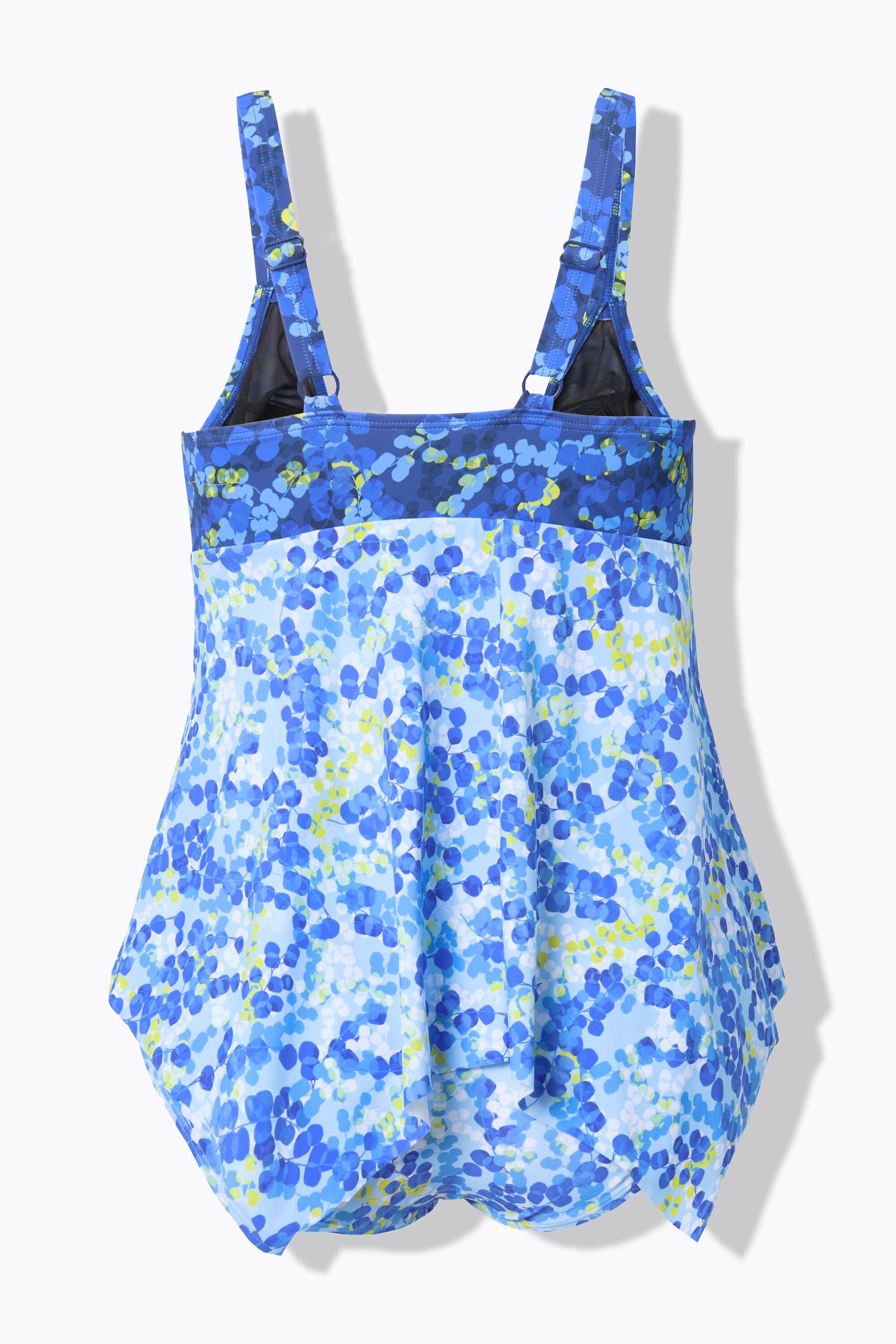 Ulla Popken Tankini Mix di Fantasie Coppe Morbide Spalline Regolabili  