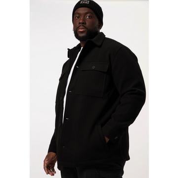 Overshirt con effetto lana, maniche lunghe e tante tasche, fino alla tg. 8XL