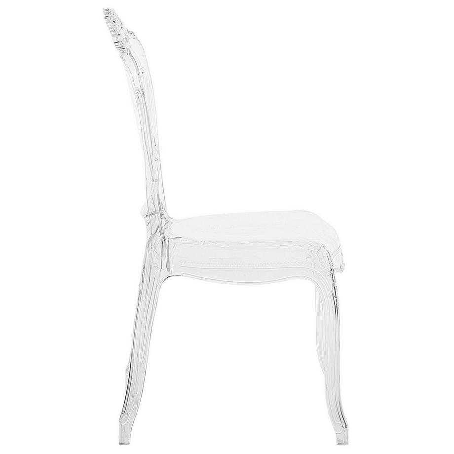 Beliani Lot de 2 chaises de salle à manger en Polycarbonate Glamour VERMONT  