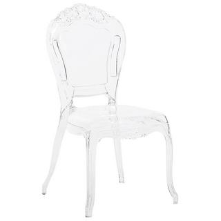 Beliani Lot de 2 chaises de salle à manger en Polycarbonate Glamour VERMONT  