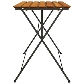 VidaXL Table de bistrot pliante bois  