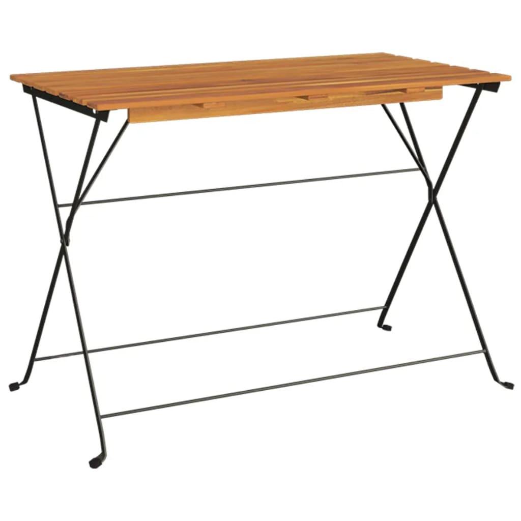 VidaXL Table de bistrot pliante bois  