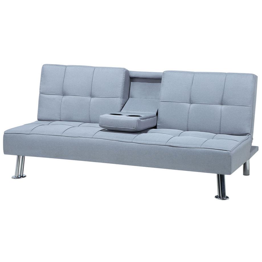 Beliani Schlafsofa aus Stoff  ROXEN  