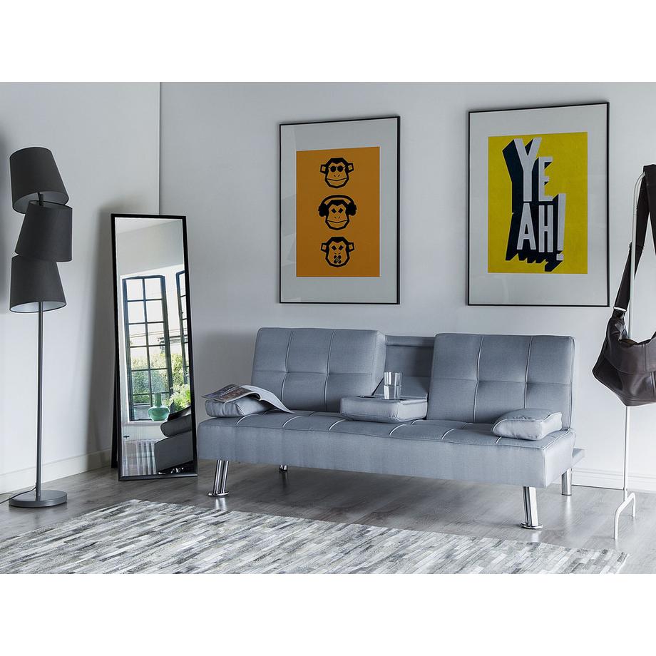 Beliani Schlafsofa aus Stoff  ROXEN  