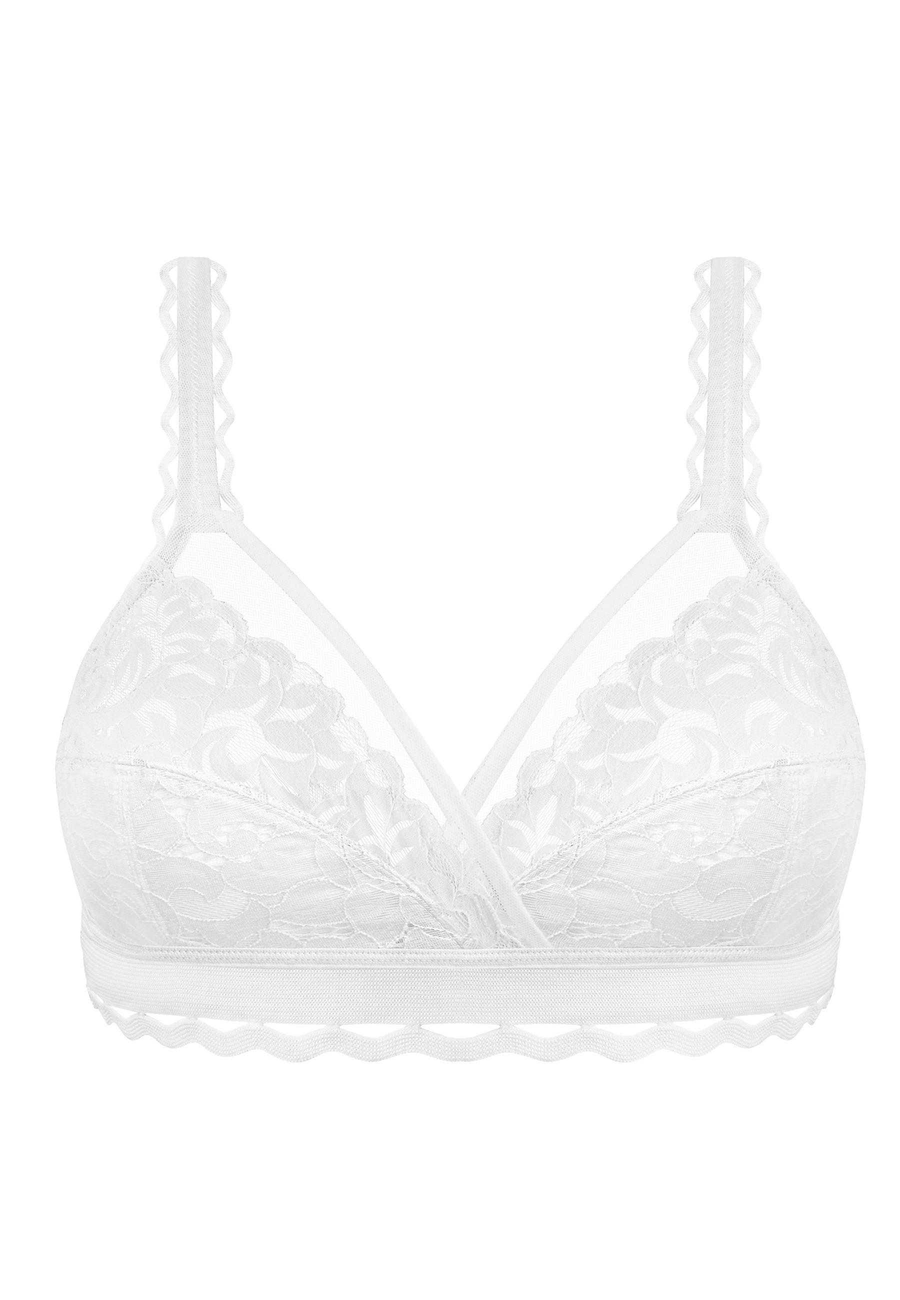 Image of Bh Ohne Bügel, Zauberkreuz Von Playtex. Damen Weiss C/80