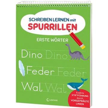 Schreiben lernen mit Spurrillen - Erste Wörter