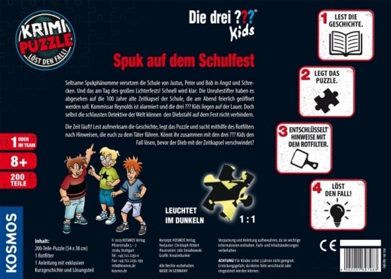 Kosmos  Krimipuzzle Kids 200 T. / Spuk auf dem Schulfest 