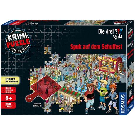 Kosmos  Krimipuzzle Kids 200 T. / Spuk auf dem Schulfest 