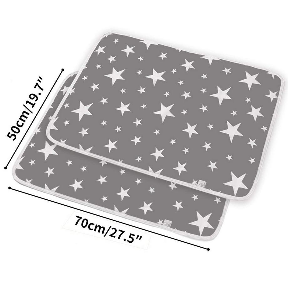 Activity-board  2 Stück Wickelauflage, waschbare Wickelauflage für Babys und Kleinkinder 