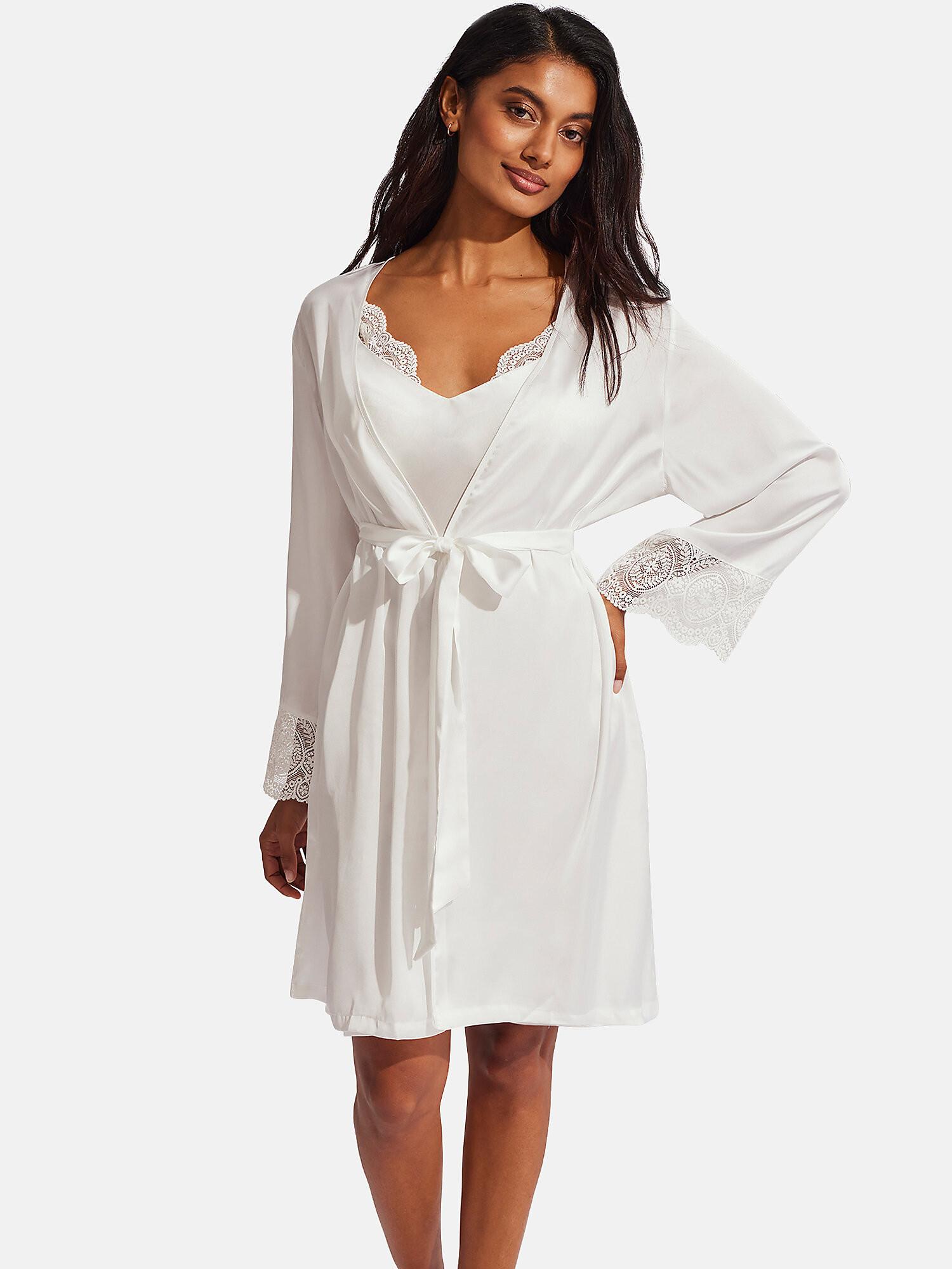 Image of Satin-negligé Matilda Hochzeit Damen Elfenbein M