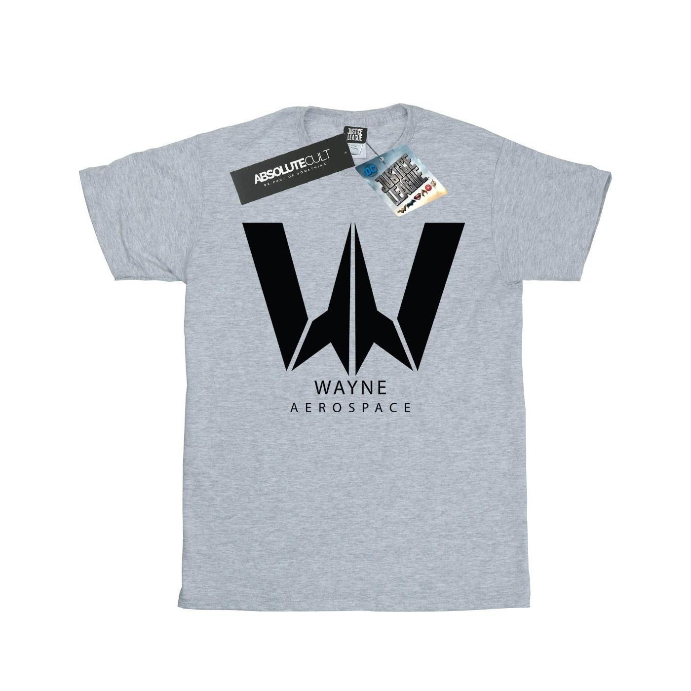 Image of Justice League Movie Wayne Aerospace Tshirt Damen Grau 3XL