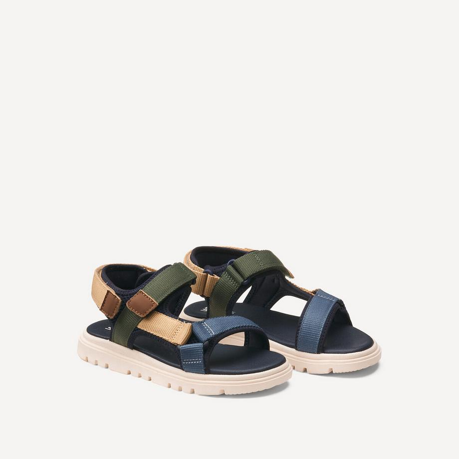 La Redoute Collections Sandales ouvertes à scratchs  