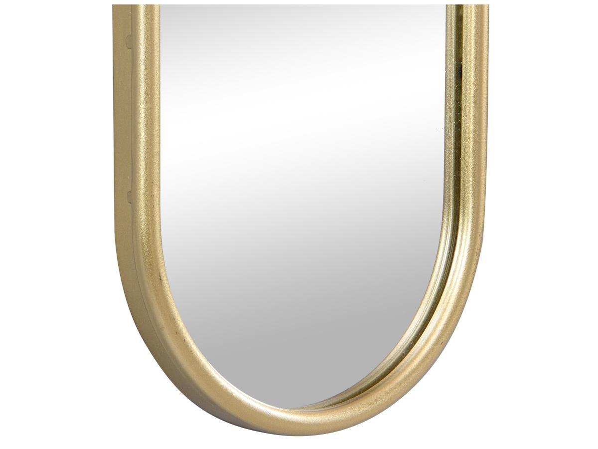 Vente-unique Spiegel oval 3er-Set - 25 x 120 cm - Metall - Goldfarben - JAYLEN  