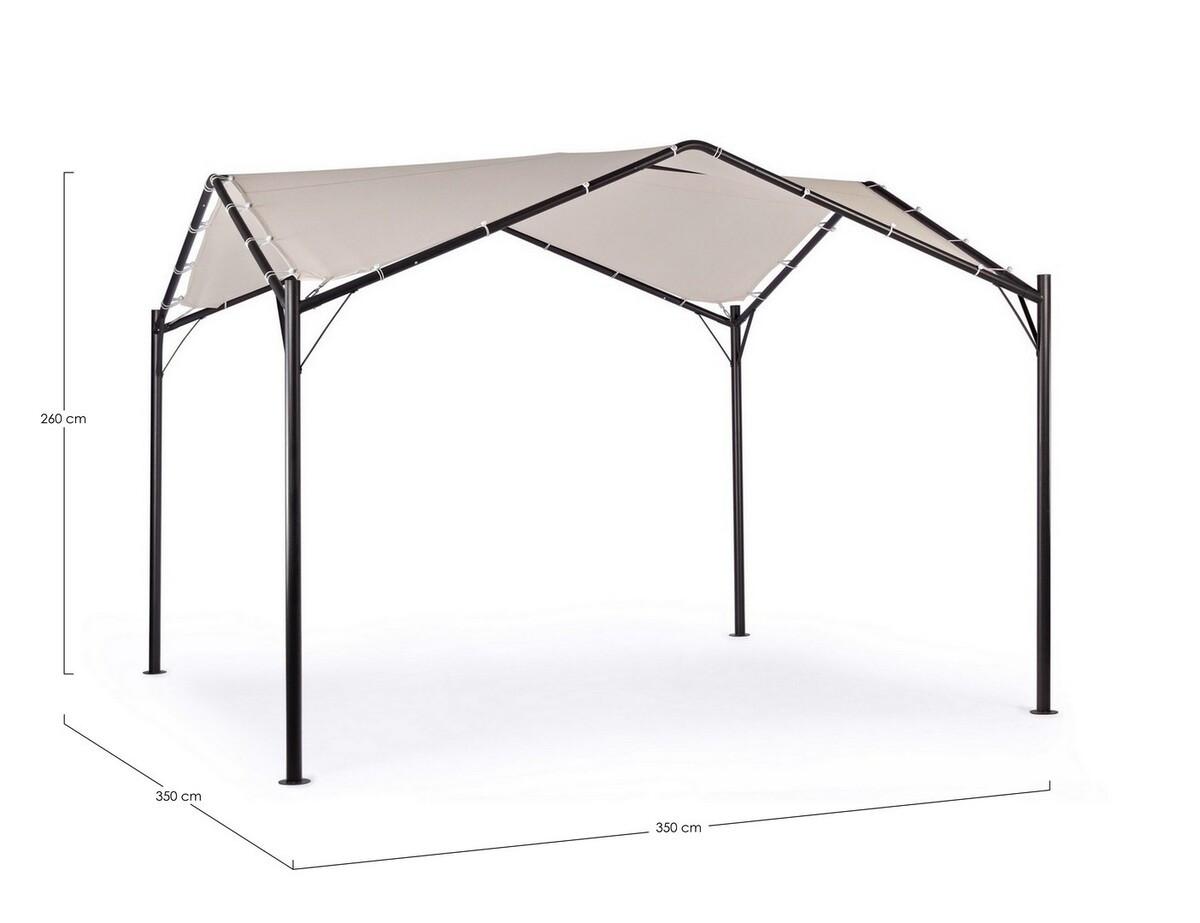 mutoni Gazebo da giardino Dome grigio antracite 350x350  