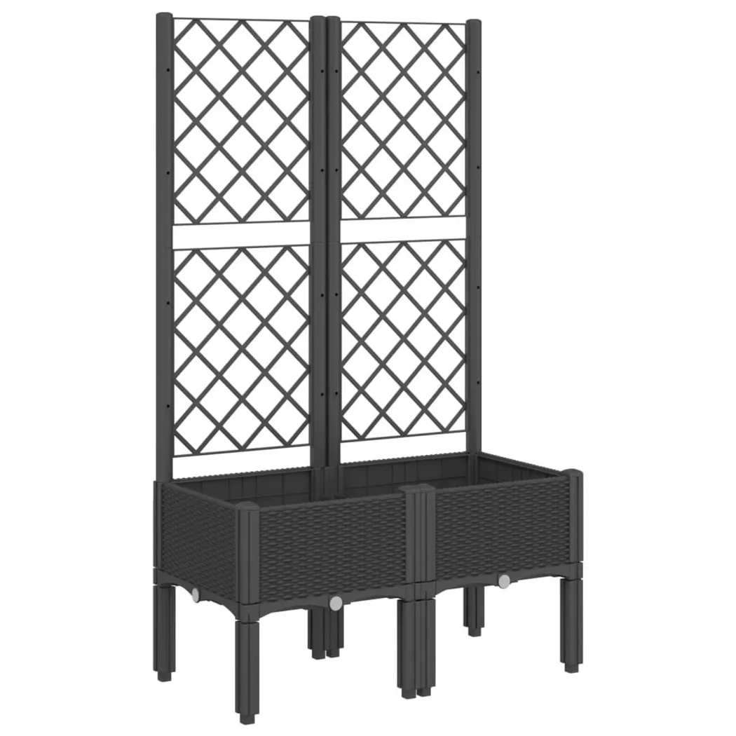 VidaXL - Jardinière polypropylène, One Size, Noir