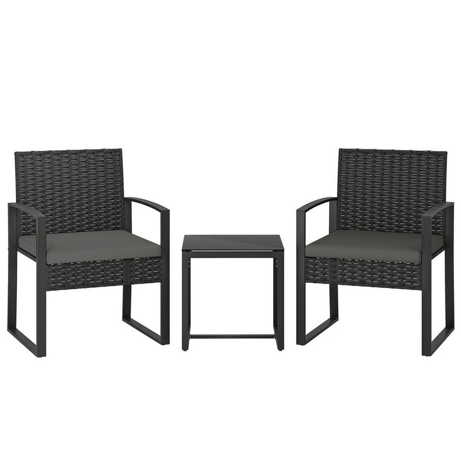 Rattan Bistroset