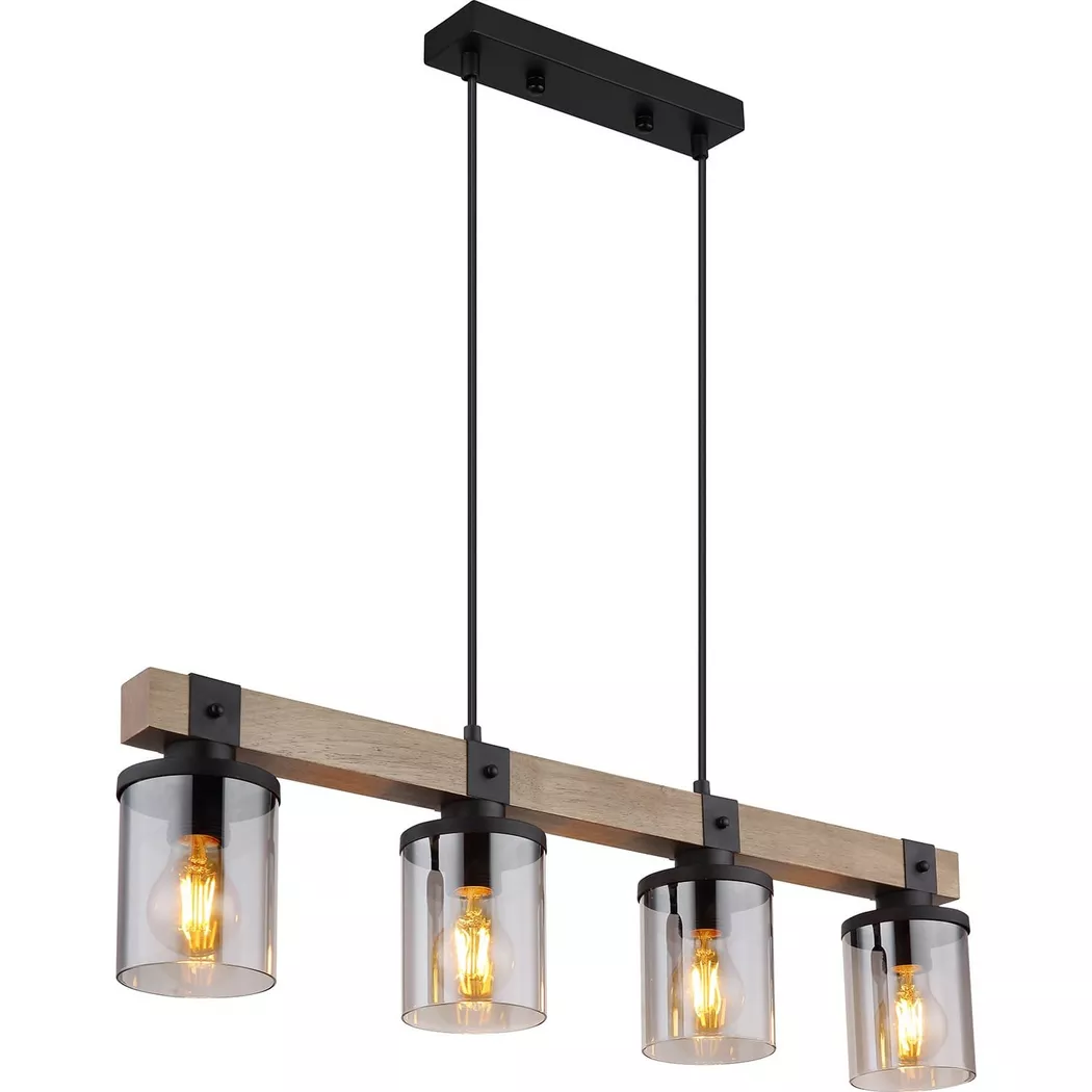 mutoni – Hängeleuchte Leila Metall matt 4xE27, One Size, Multicolor