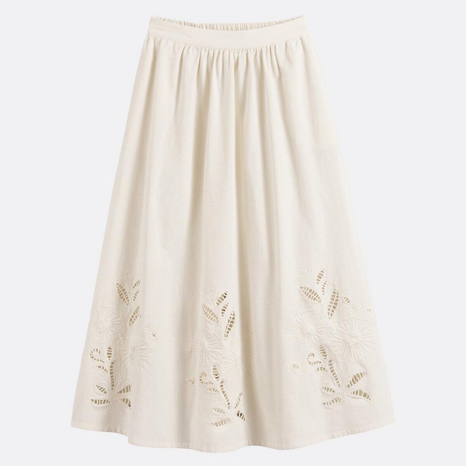 La Redoute Collections Gonna Lunga Ricamata e Traforata  