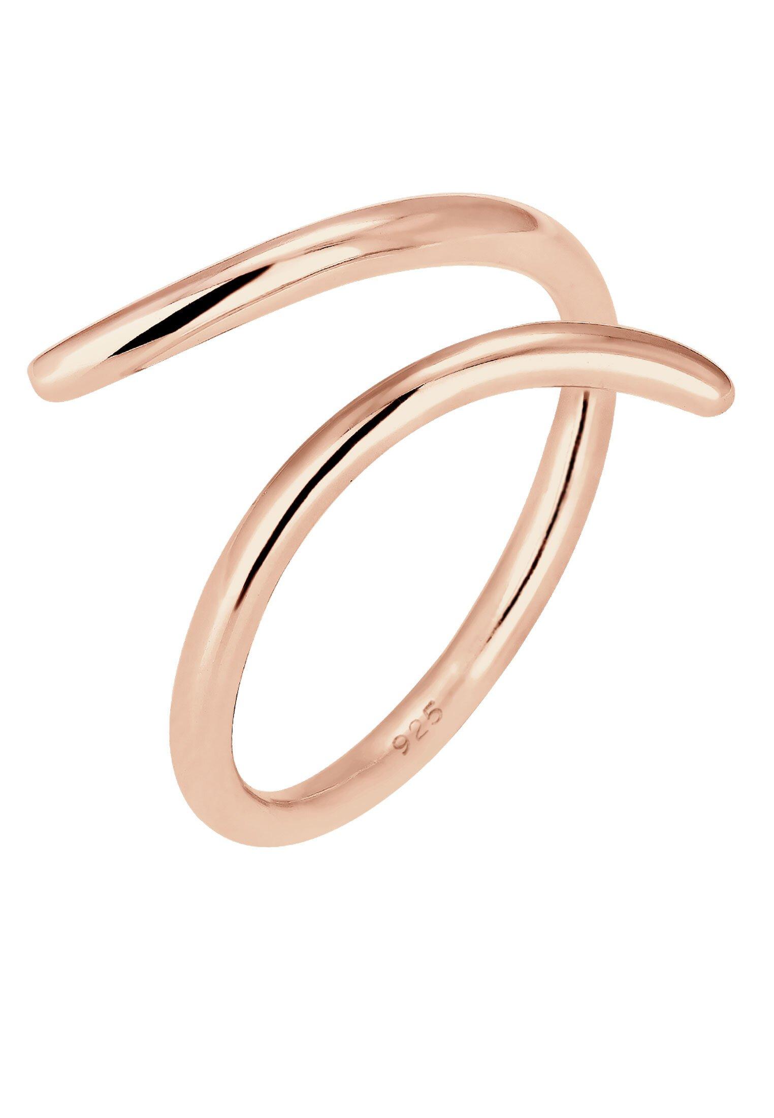 Image of Ring Basic Damen Goldrosa 56mm