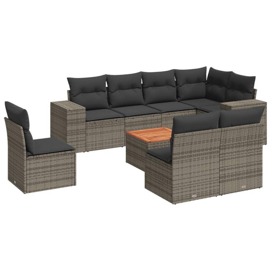 set divano da giardino Polirattan