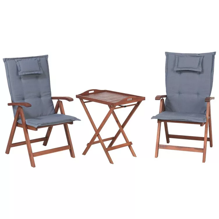 Beliani Bistro Set aus Akazienholz Klassisch TOSCANA online kaufen MANOR