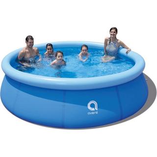 Jilong  Runder Pool mit Filterpumpe (blau, ⌀300cm × 76cm) 