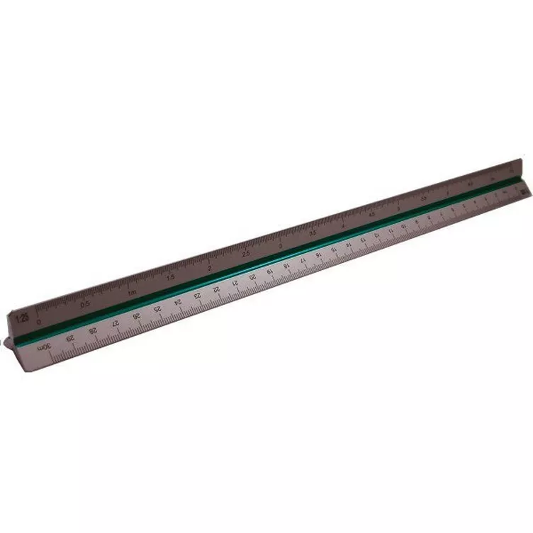 RUMOLD RUMOLD Alu Dreikantmassstab 30cm 195/DIN30 farbige Hohlkehlenonline kaufen MANOR