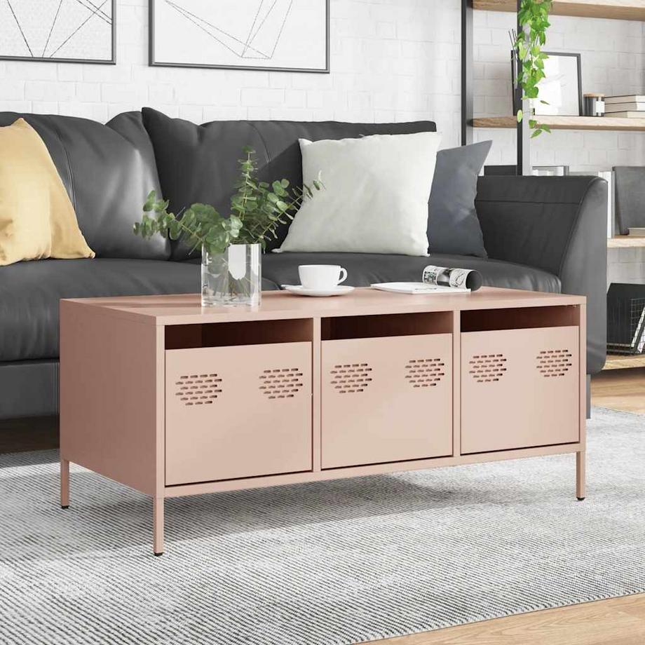 VidaXL Table basse acier  