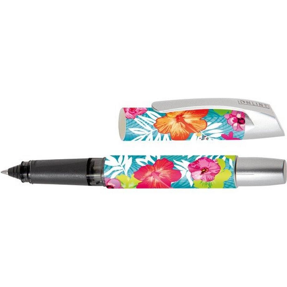 ONLINE Rollerball Campus II 0.7mm 61164/3D Tropical Flower, blau