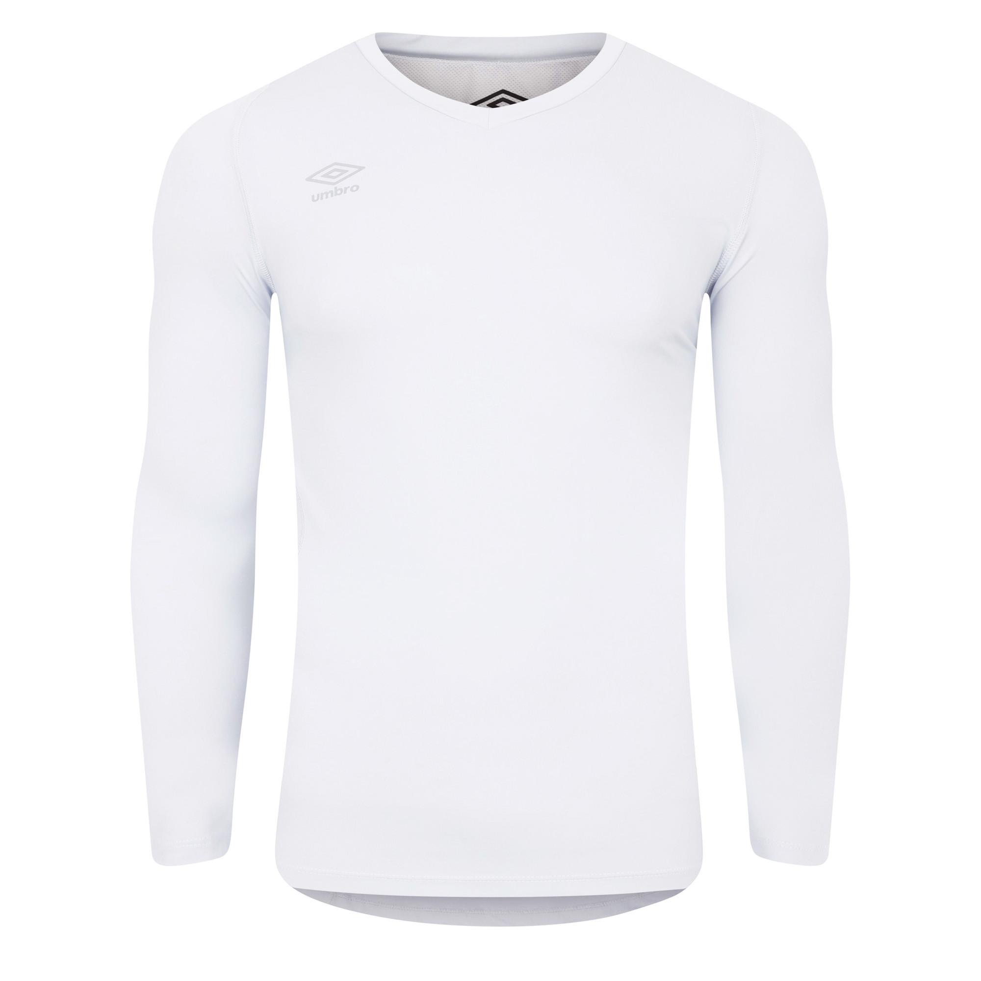 Image of Elite Base Layer Oberteil Vausschnitt Herren Weiss 3XL