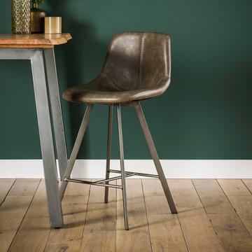 Tabouret de bar Vintage taupe Retro Bryan